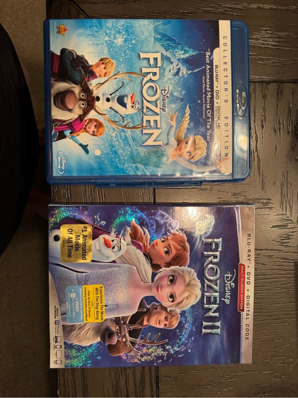 Disney Frozen & Frozen II Blu-ray Set - Blue Covers